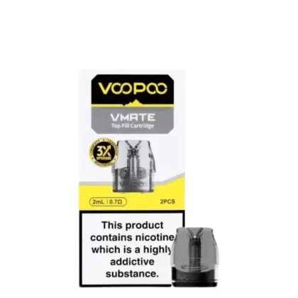 Voopoo Vmate Top Fill Replacement Pods 2ml - 0.4ohms, 0.7ohms; Vape Product