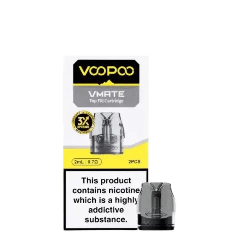 Voopoo Vmate Top Fill Replacement Pods 2ml - 0.4ohms, 0.7ohms; Vape Product