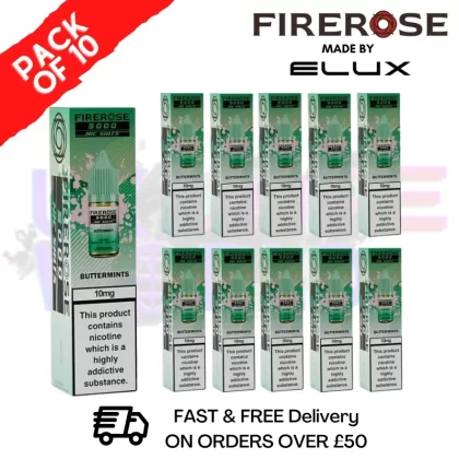 Buttermints Firerose 5000 Nic Salt Box Of 10