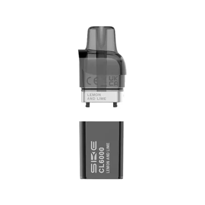 SKE Crystal CL6000 Lemon & Lime Pod and Container - Nicotine Strength#20mg (4DB0E2)