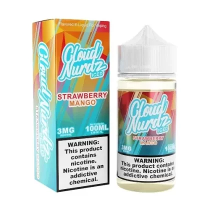 Cloud Nurdz Iced E-Liquid – Strawberry Mango 100ml