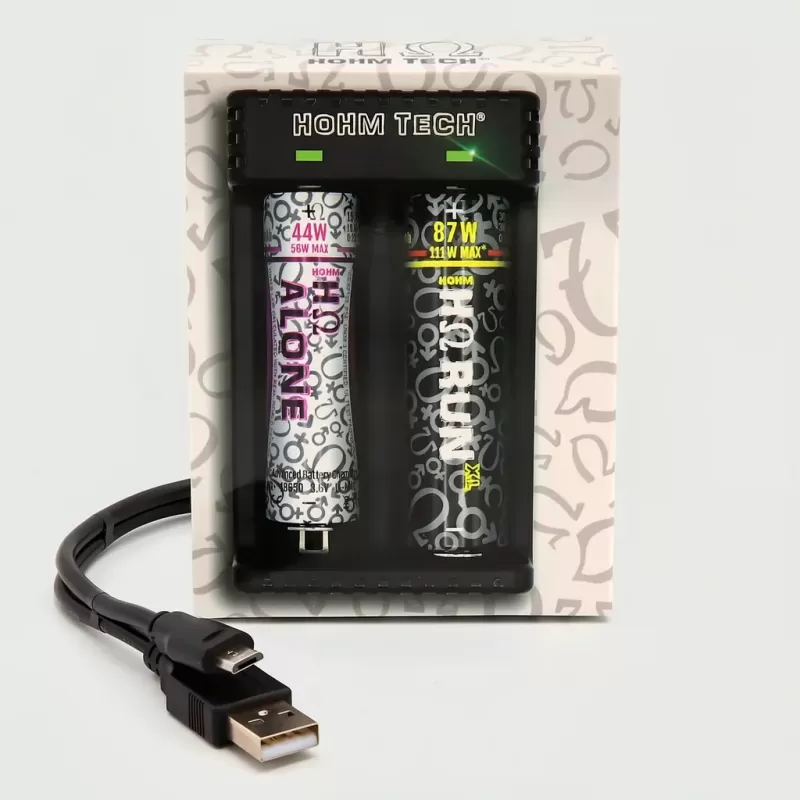 HOHM SCHOOL 2A 2 Bay Battery Charger – 0.5V Li-Ion Recovery - Uwinvapeaustralia - Image 2