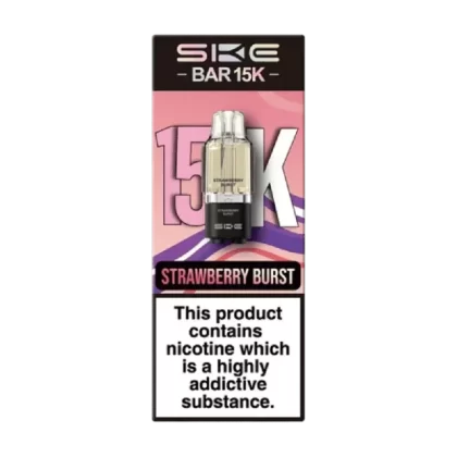 SKE Bar 15K Refill Pod Strawberry Burst - Nicotine Strength#20mg (8C6007) (8C6007)