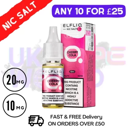 ElfLiq ‘Cherry Cola’ Nic Salt 10ML eLiquid