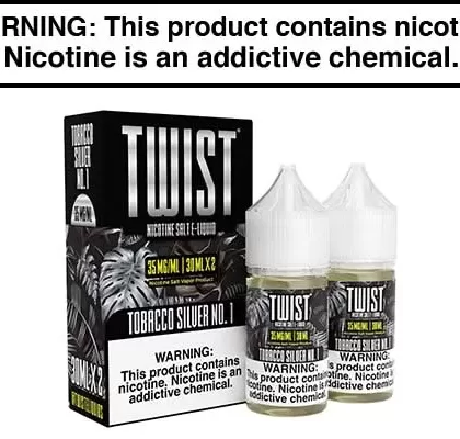 TOBACCO SILVER NO. 1 BY TWIST SALT 60ML - Vapejuice