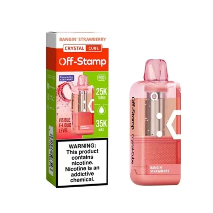 Off-Stamp X-Cube Crystal 35K Pod – Bangin Strawberry Disposable Vape