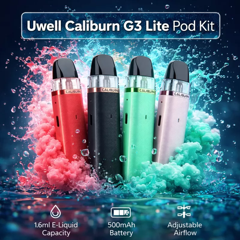 Uwell Caliburn G3 Lite Pod Kit - Ice Blue / 0.4ohm (3ml)
