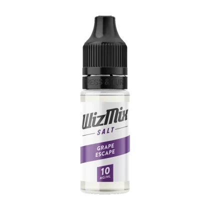 Wizmix Salt Grape Escape - 10ml - Vape Product, 10mg (Discontinued)