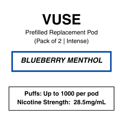 Vuse eLiquids – Blueberry Menthol – Prefilled Replacement Pods – Pack of 2