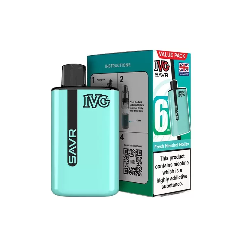 IVG SAVR Fresh Menthol Mojito Vape Kit - Strength#20mg (94A790)