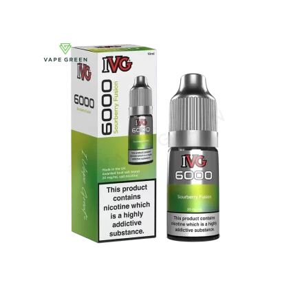Sourberry Fusion Nic Salt E-Liquid by IVG 6000