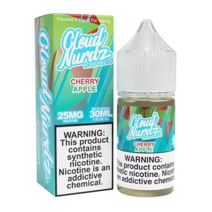 Cloud Nurdz Iced Salts Cherry Apple eJuice - Vape Product; Vape Product, Vape Product