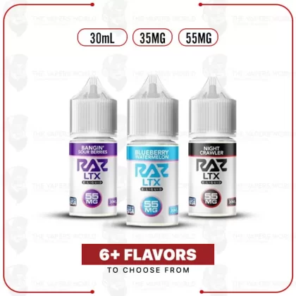 Pod Juice X Raz LTX Tobacco Free Nicotine 30ml Salt E-Juice - Thevapersworld