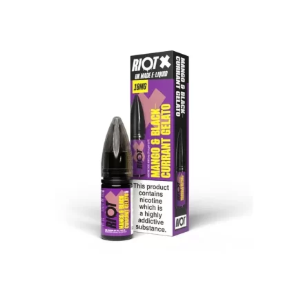 Mango & Blackcurrant Gelato Nic Salt e-Liquid by Riot X - STRENGTH#5mg>10mg>20mg
