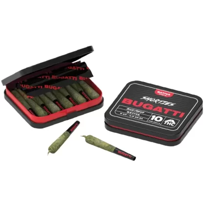 Bugatti THC-A Blend Shorties – 5g - Strain#Blue Dream (S)>Watermelon Zkittles (I)>OG Kush (H)~Count#1 Pack>2 Pack (10% off)>3 Pack (10% off)