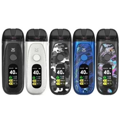 SMOK Pozz X Pod System Kit 40W 1400mAh - Color#Black>Black and White Camouflage