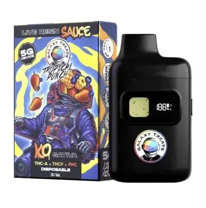 Tropical Punch Galaxy Treats KO Live Resin Sauce Disposable 5G