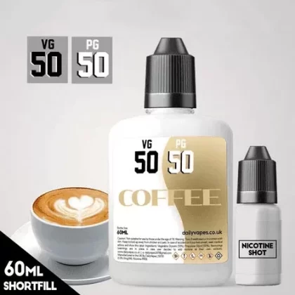 Coffee - Nic Strength#0mg Bottle Topper>3mg Freebase Nic Shot (x1)>3mg Salt Nic Shot (x1)>6mg Freebase Nic Shot (x2)>6mg Salt Nic Shot (x2)