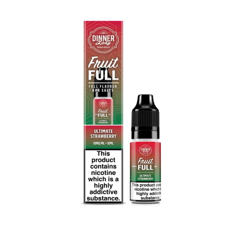 Dinner Lady – FruitFull – 20MG – 10ML - Fresh Mint, Ultimate Strawberry - Image 2