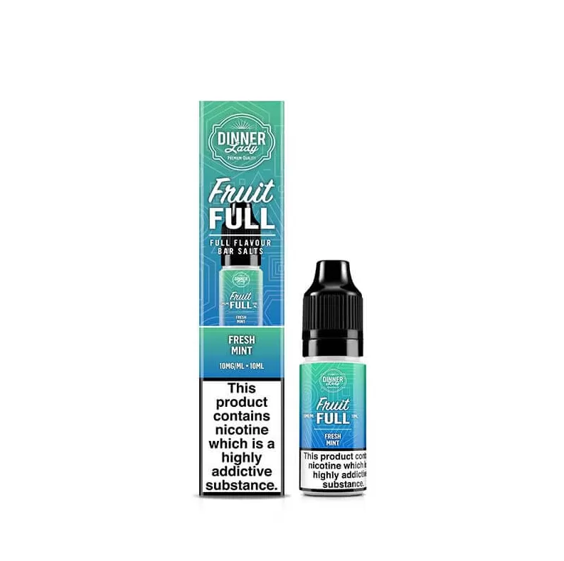 Dinner Lady – FruitFull – 20MG – 10ML - Fresh Mint, Ultimate Strawberry - Image 3