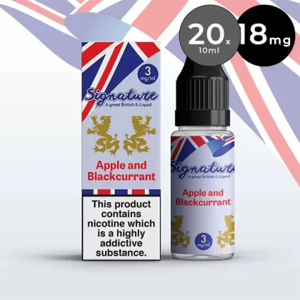 Signature 18mg 10ml E-Liquid (pack of 20)