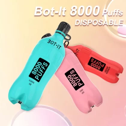 BOT-IT 8000 Pocket Size Edition Rechargeable Disposable Device – 8000 Puffs - Banana Ice