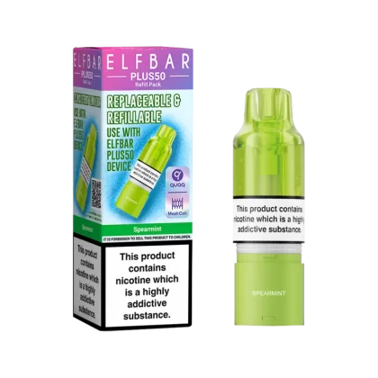 Spearmint ElfBar Plus 50 Refill Pack - Vapeshop Co