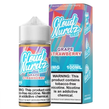 Grape Strawberry Iced by Cloud Nurdz TFN 100mL - 0MG