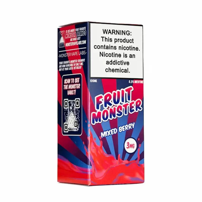 Fruit Monster – Mixed Berry – 100mL Smooth Berry Vape - Image 3