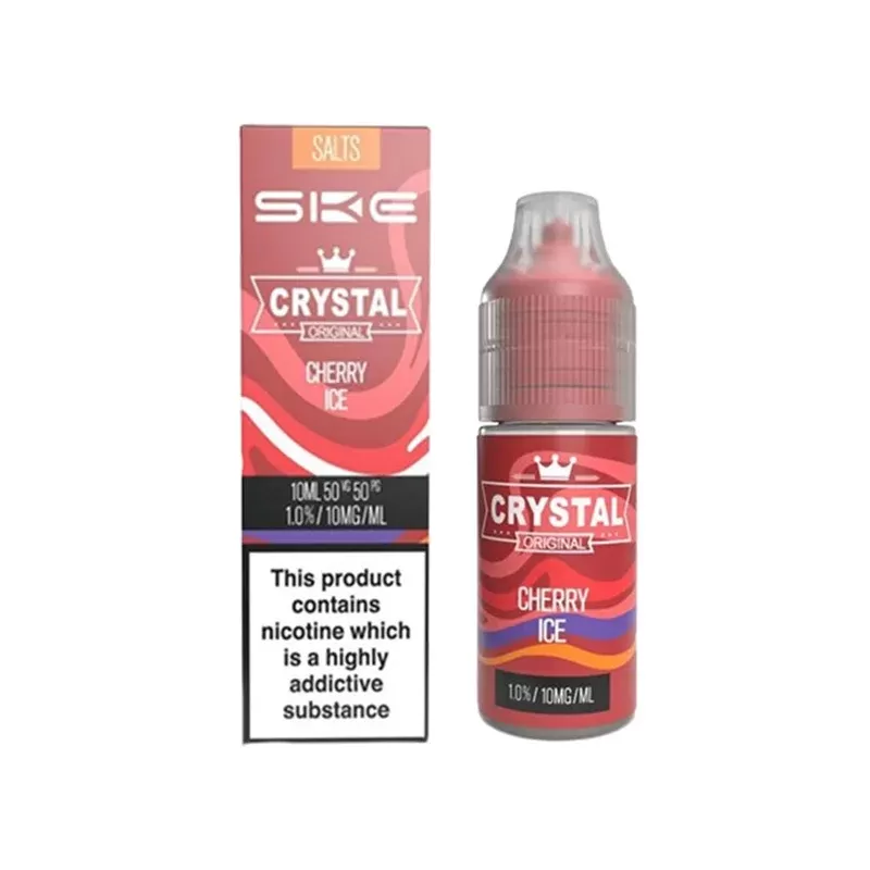 SKE Crystal Salts Cherry Ice E Liquid 10ml - Nicotine Strength#20mg>10mg (FA9554)
