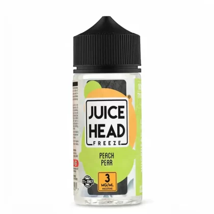 Juice Head Freeze – Peach Pear 100mL Pre-Steeped Menthol