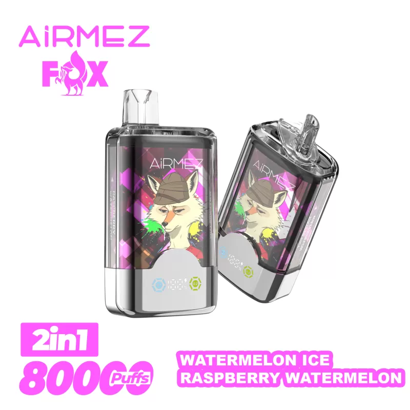 AIRMEZ FOX 2 IN 1 80000 – 80K Puffs 0-5% Nicotine TFT Touchscreen Disposable Vape Wholesale Price - Flamevape - Image 2