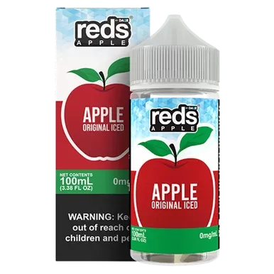 Apple Ice by 7Daze Reds 100mL Freebase