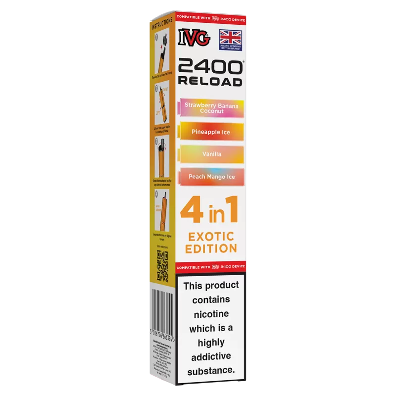 Exotic Edition IVG 2400 Refill Pods - 20mg - Vape Product (DC3A56)