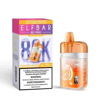 Elf Bar BC Pro 80K Disposable Vape – Peach Mango Watermelon