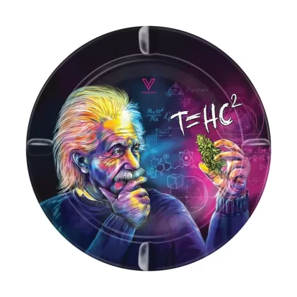 V Syndicate T=HC2 Einstein Round Metal Ashtray – 5in