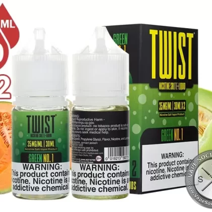 Green No. 1 by Twist Salt 60ml - Vape Product, Vape Product; NCDOR