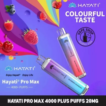 HAYATI Pro Max 4000 Plus Puffs 20mg Disposable Vape In Dubai, UAE - Vapeshopdubaiuae