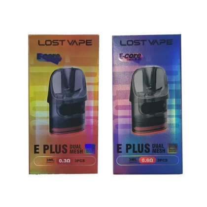 Lost Vape E Plus Dual Mesh Pod Cartridge 3pcs/pack - 0.6ohm