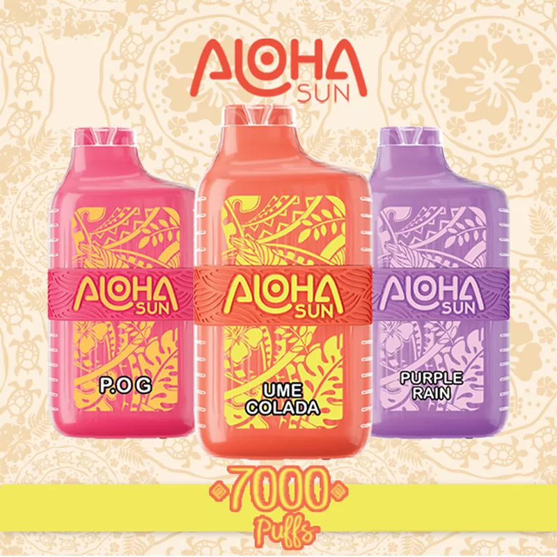 Aloha Sun 7000 Puffs Disposable Device - 7000 Puffs - Blue Dream