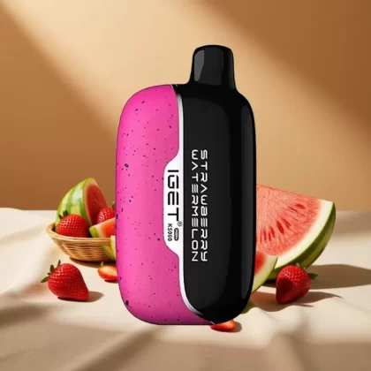 IGET Moon K5000 Puffs Disposable Vape – Strawberry Watermelon Ice | 5000 Puffs | 1.35 Ohm Mesh Coil | 81.5g