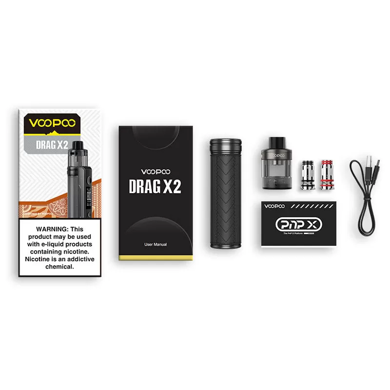 VOOPOO Drag X2 Kit 80W - Spray Black - Image 3