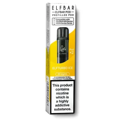 Elfturbo Ice Elfbar 600 Prefilled Pods - 20 mg/ml (0535E8)