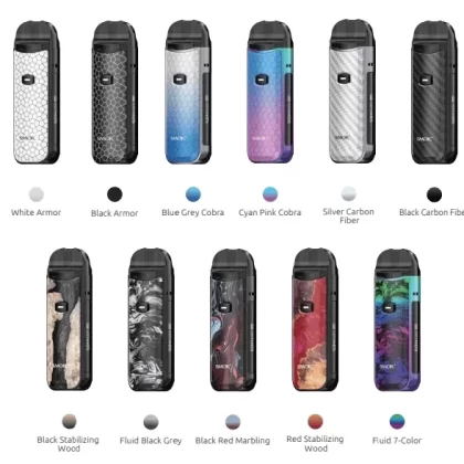 SMOK Nord 50W Pod System Kit - Regular Version-Black Carbon Fiber / U.S.A