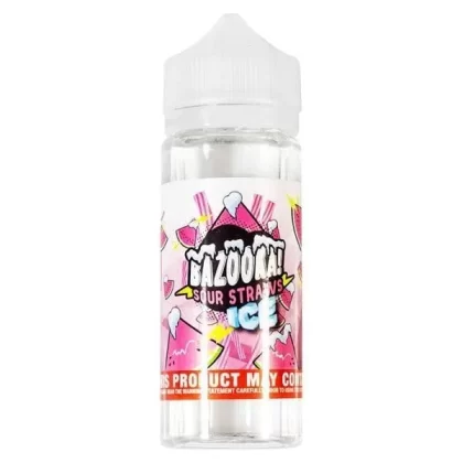 WATERMELON ICE SOUR STRAWS E-LIQUID BY BAZOOKA 100ML 70VG