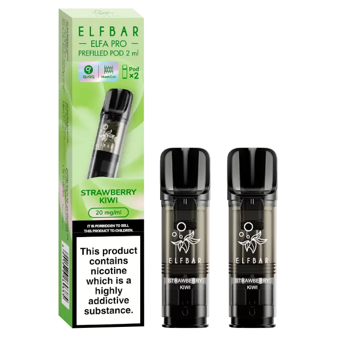 Strawberry Kiwi Elfbar Elfa Pro Pods - Vapeshop Co