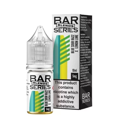 Box of 10 – 5mg Bar Series Blends 10ml Nic Salts (50VG/50PG) - Blue Sour Razz X Lemon Lime, Blueberry Ice X Mango Ice; Vape Product