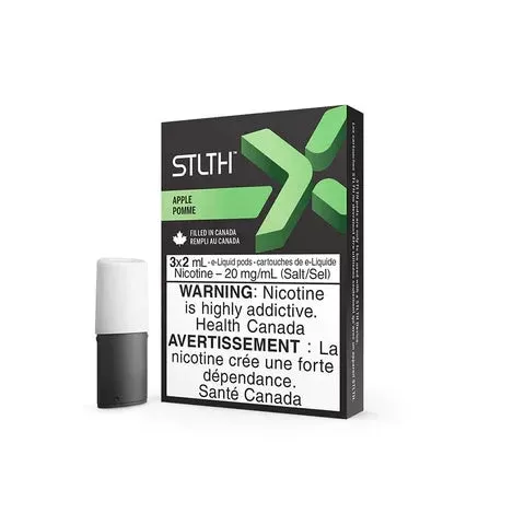 STLTH X Pods - Mg#20mg>Bold 50mgApple>Banana Ice>Blue Raspberry Cherry>Cubano>Double Mint>Peach Ice>Raspberry Apple Ice>Strawberry Kiwi Ice>Blue Lemon Ice>Pink Lemon>Raspberry Currant Ice>St