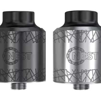 Aresvapor Nest Mesh RDA - colour#Matt Black>Stainless Steel (DDFAF7)