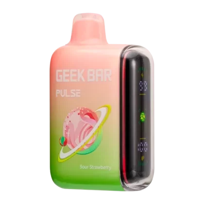Sour Strawberry Geek Bar Pulse - Customer Group#VAP~Nicotine#50mg~Size#Single>5 Pack